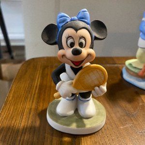 Vintage Minnie Mouse Tennis Figurine Disney Collectible Minnie Mouse